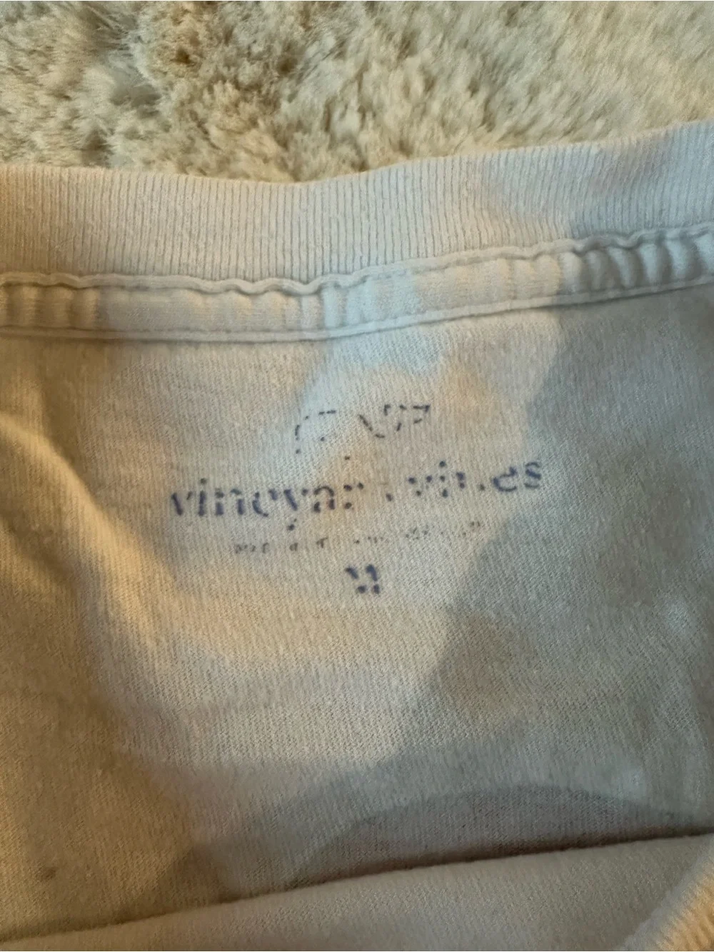 Vineyard Vines White Long Sleeve Holiday Whale Tee